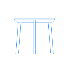 Furniture Dining Tables Ikea Gamlared Table Stencil Svg Design File, Free Vectors File